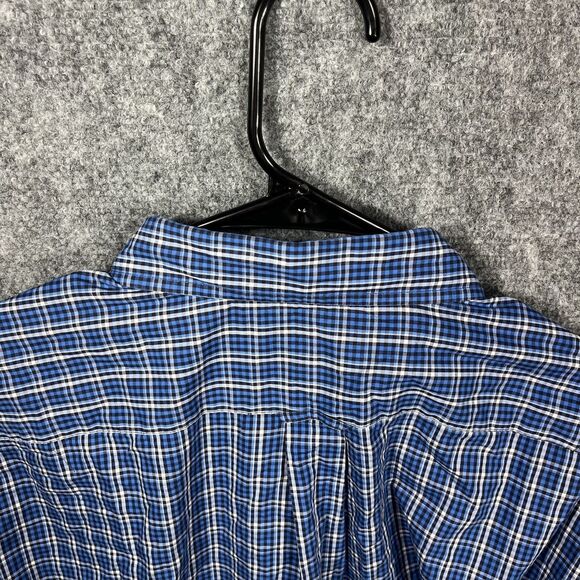 Faconnable Designed in France Club XXL Dress Shirt Blue Check Plaid Button Down - Picture 9 of 10
